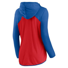 Philadelphia Phillies Women's Script Sleeve Full-Zip Hoodie Red/Royal