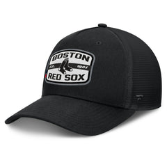 Boston Red Sox Team Patch A-Frame Trucker Snapback Hat Black