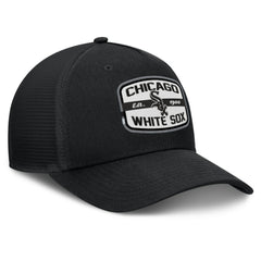 Chicago White Sox Team Patch A-Frame Trucker Snapback Hat Black