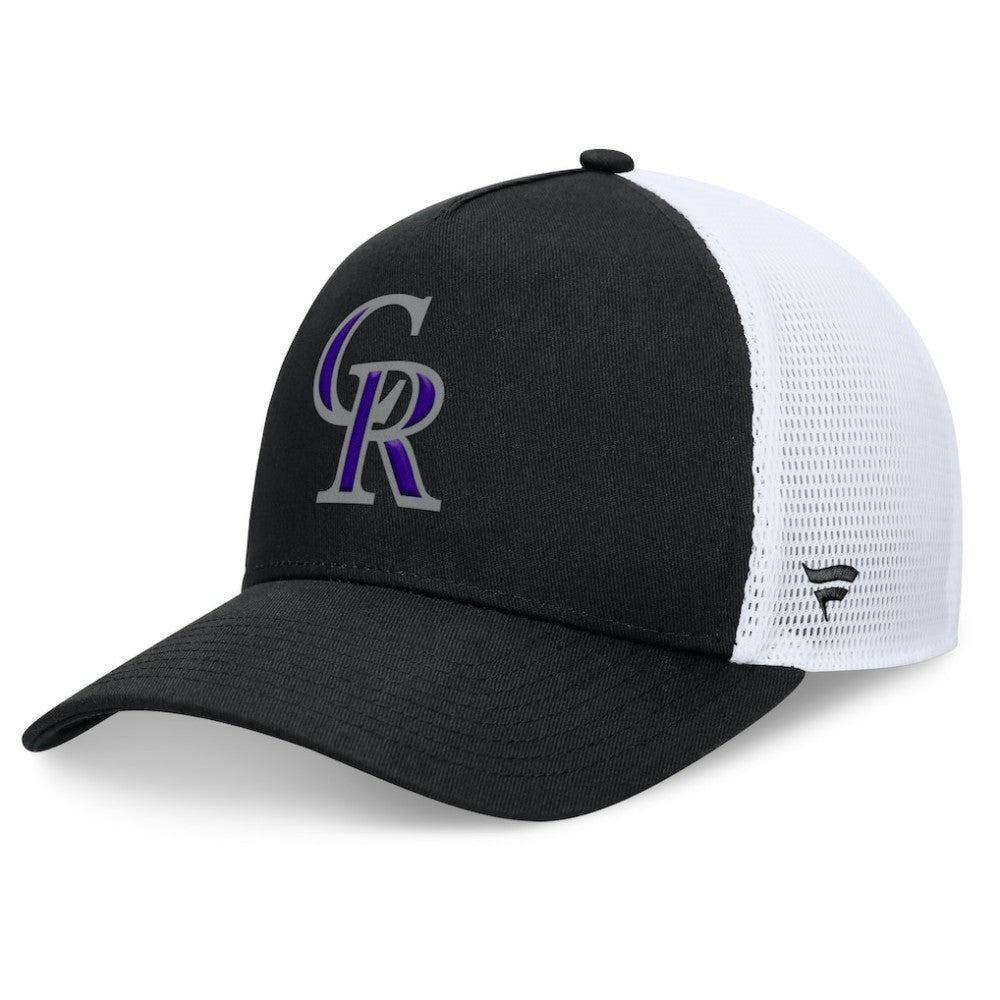 Colorado Rockies Fundamental A-Frame Adjustable Hat Black