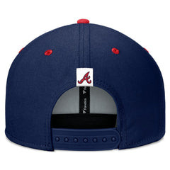 Atlanta Braves Fundamental Bold Snapback Hat Navy/Red
