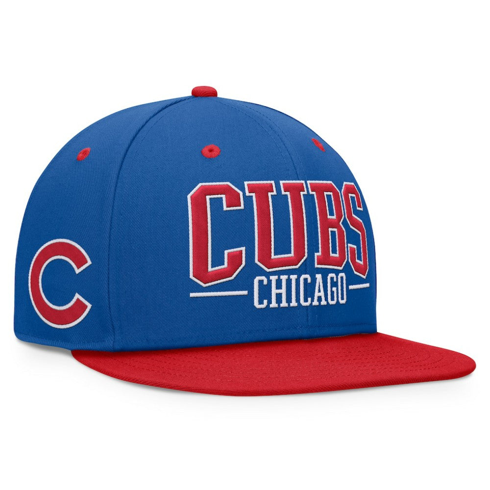 Chicago Cubs Fundamental Bold Snapback Hat Royal/Red