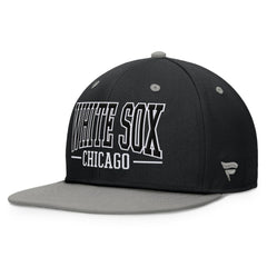 Chicago White Sox Fundamental Bold Snapback Hat Black/Gray