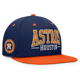 Houston Astros Fundamental Bold Snapback Hat Navy/Orange