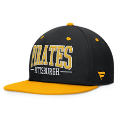 Pittsburgh Pirates Fundamental Bold Snapback Hat Black/Gold