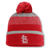 St. Louis Cardinals Fundamental Gradient Cuffed Knit Hat with Pom Red