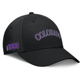 Colorado Rockies Fundamental Tag Flex Hat Black