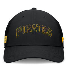 Pittsburgh Pirates Fundamental Tag Flex Hat Black