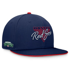 Boston Red Sox Fundamental Tri-Script Fitted Hat Navy