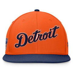 Detroit Tigers Fundamental Two-Tone Fitted Hat Orange