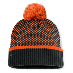San Francisco Giants Women's Fundamental Jacquard Cuffed Knit Hat with Pom Black