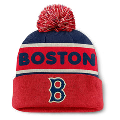 Boston Red Sox Heritage Cuffed Knit Hat with Pom Navy