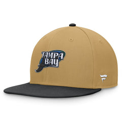 Tampa Bay Rays Heritage Two-Tone Fitted Hat Khaki/Black