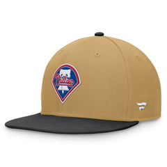 Philadelphia Phillies Heritage Two-Tone Fitted Hat Khaki/Black
