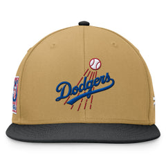 Los Angeles Dodgers Heritage Two-Tone Fitted Hat Khaki/Black