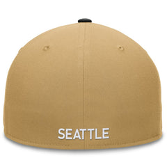 Seattle Mariners Heritage Two-Tone Fitted Hat Khaki/Black