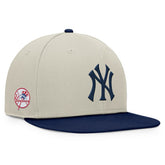 New York Yankees Team Two-Tone Snapback Hat Khaki/Navy