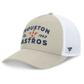 Houston Astros A-Frame Trucker Adjustable Hat Stone