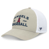 Los Angeles Angels A-Frame Trucker Adjustable Hat Stone