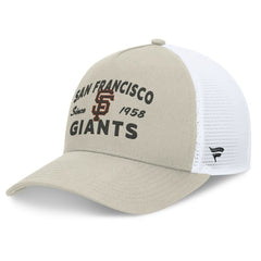 San Francisco Giants A-Frame Trucker Adjustable Hat Stone
