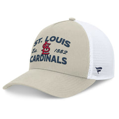 St. Louis Cardinals A-Frame Trucker Adjustable Hat Stone