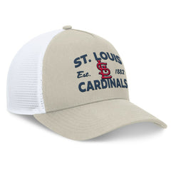 St. Louis Cardinals A-Frame Trucker Adjustable Hat Stone