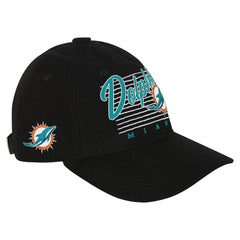 Miami Dolphins Youth Retro Wooly Adjustable Hat - Black discount