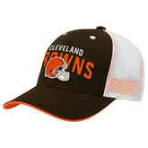 Cleveland Browns Youth Core Lockup Trucker Adjustable Hat - Brown sale