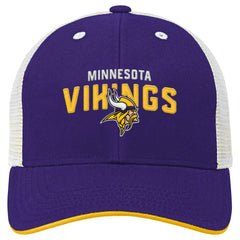 Minnesota Vikings Youth Core Lockup Trucker Adjustable Hat - Purple outlet