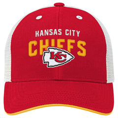 Kansas City Chiefs Youth Core Lockup Trucker Adjustable Hat - Red online