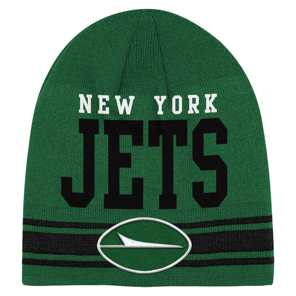 New York Jets Youth Retro Knit Beanie - Green discount
