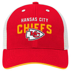 Kansas City Chiefs Preschool Core Lockup Trucker Adjustable hat - Red for sale