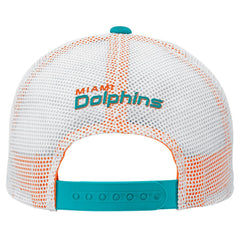 Miami Dolphins Preschool Core Lockup Trucker Adjustable hat - Aqua on sale