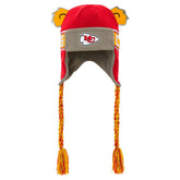 Kansas City Chiefs Youth Wordmark Ears Trooper Knit Hat - Red for sale