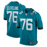 Ezra Cleveland Jacksonville Jaguars Game Jersey - Teal outlet