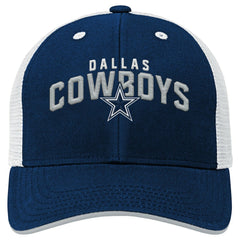 Dallas Cowboys Youth Core Lockup Trucker Adjustable Hat - Navy sale