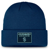 Seattle Kraken Fanatics Authentic Pro Cuffed Knit Hat - Deep Sea Blue Hats
