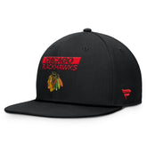 Chicago Blackhawks Fanatics Authentic Pro Prime Snapback Hat - Black Hats