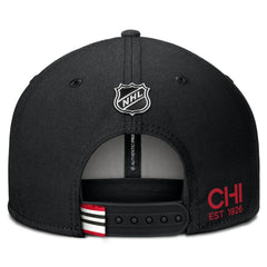 Chicago Blackhawks Fanatics Authentic Pro Prime Snapback Hat - Black Hats