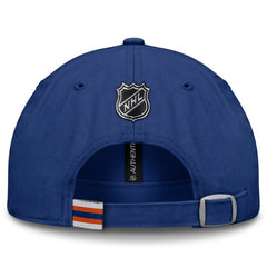 Edmonton Oilers Fanatics Authentic Pro Prime Adjustable Hat - Royal Hats