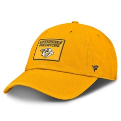 Nashville Predators Fanatics Authentic Pro Prime Adjustable Hat - Gold Hats