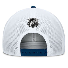 Seattle Kraken Fanatics Authentic Pro A-Frame Rink Adjustable Hat - Deep Sea Blue/Light Blue Hats
