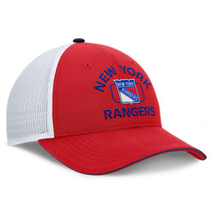 New York Rangers Fanatics Authentic Pro Rink Trucker Hat - Red/White Hats