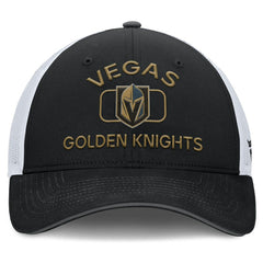 Vegas Golden Knights Fanatics Authentic Pro Rink Trucker Hat - Black/White Hats