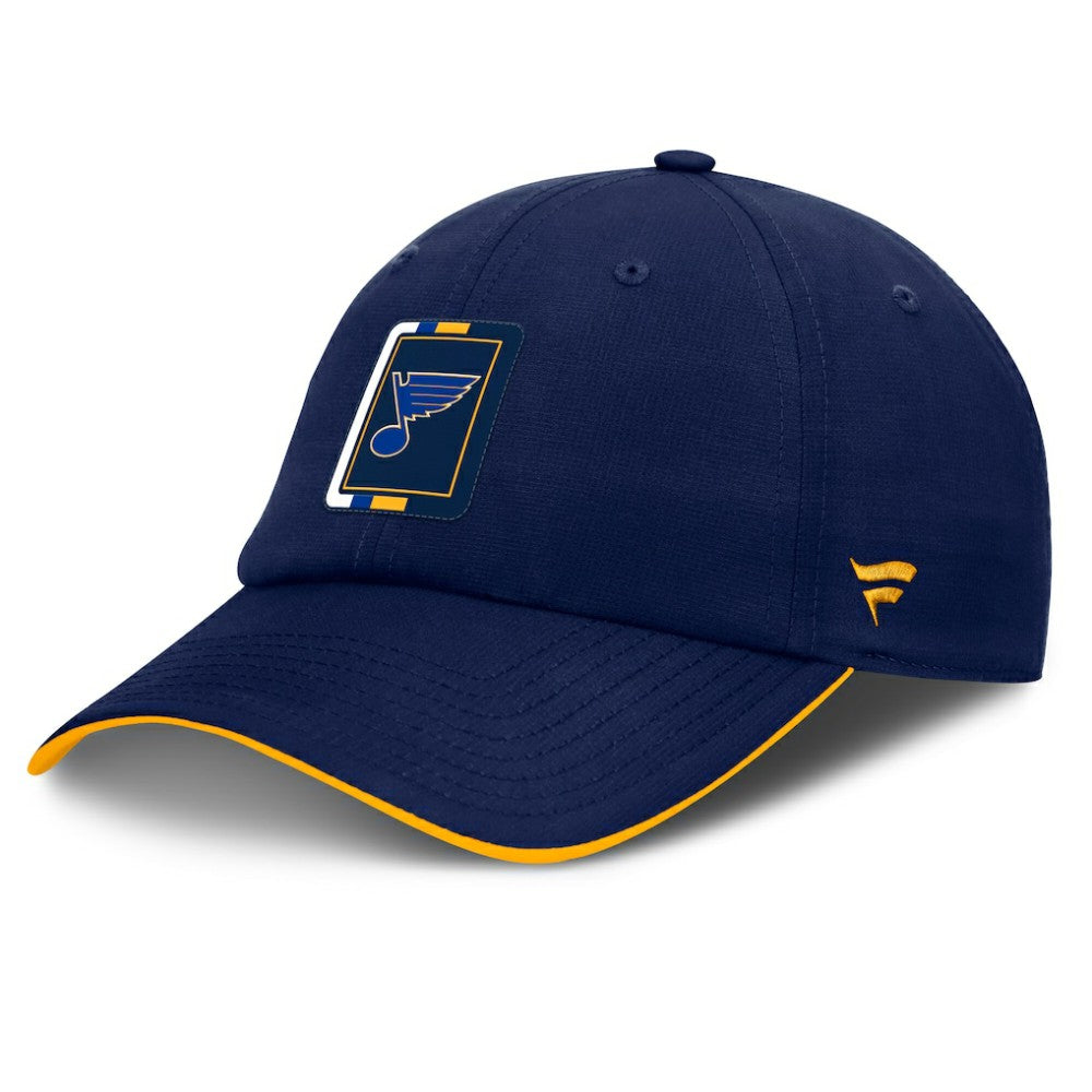 St. Louis Blues Fanatics Authentic Pro Ripstop Adjustable Hat - Navy/Gold Hats