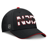New Jersey Devils Fanatics Authentic Pro Rink Team Code Flex Hat - Black/Red Jerseys