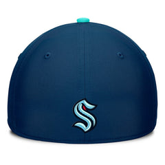 Seattle Kraken Fanatics Authentic Pro Rink Team Code Flex Hat - Deep Sea Blue/Light Blue Hats