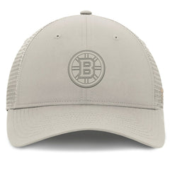 Boston Bruins Fanatics Women's Authentic Pro Road Trucker Adjustable Hat - Tan Hats