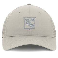 New York Rangers Fanatics Women's Authentic Pro Road Trucker Adjustable Hat - Tan Hats