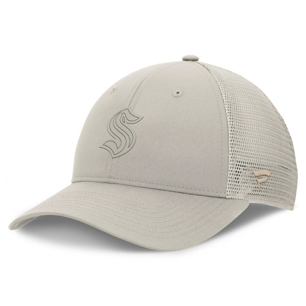 Seattle Kraken Fanatics Women's Authentic Pro Road Trucker Adjustable Hat - Tan Hats